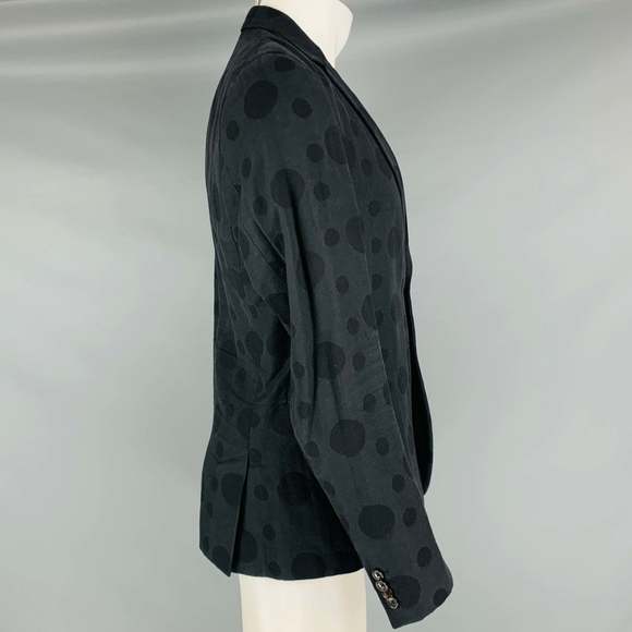 PS by PAUL SMITH Black Polka Dot Cotton Viscose Sport Coat - Picture 3 of 11